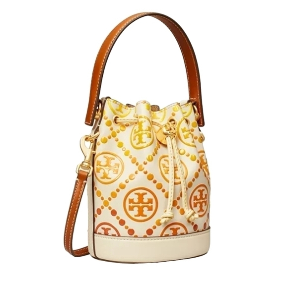 Tory Burch T Monogram Degrade Mini Bucket Bag - Picture 2 of 16